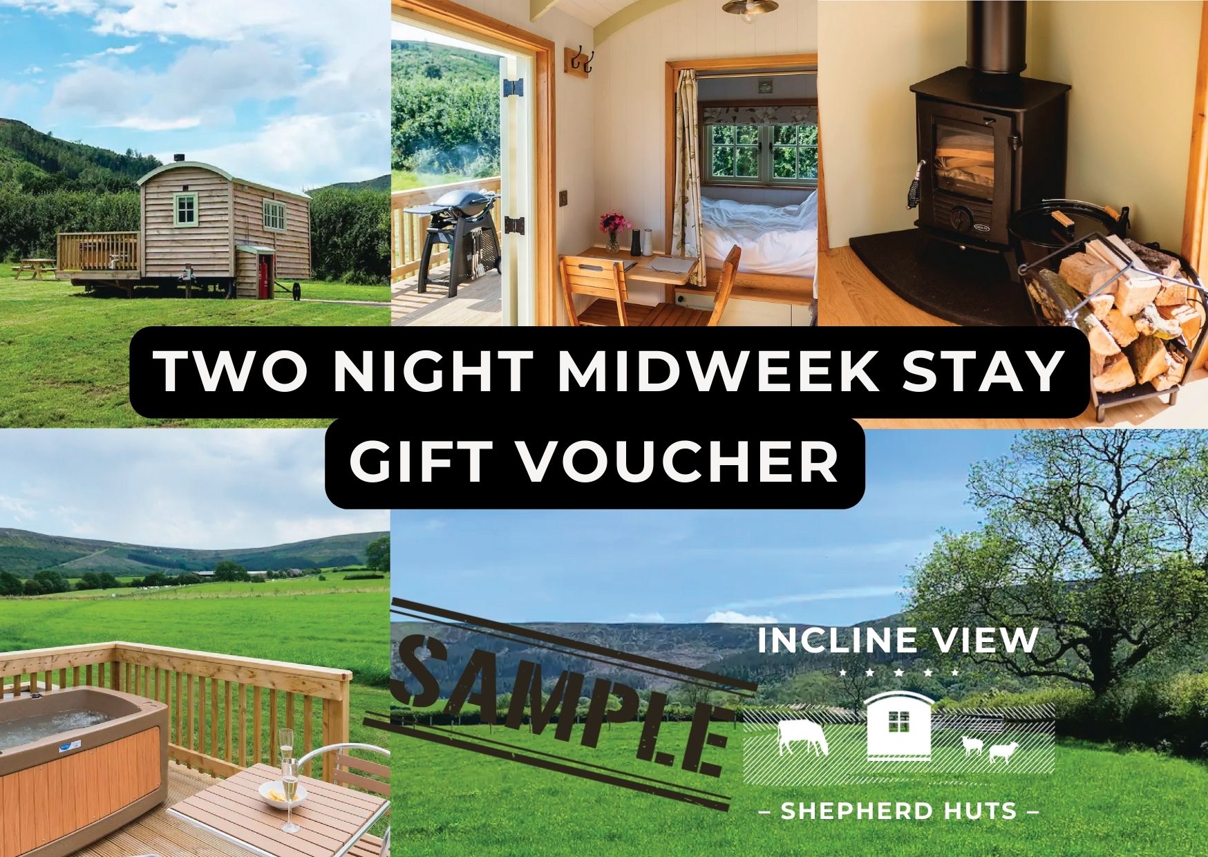 Two Night Midweek Shepherd Hut Stay